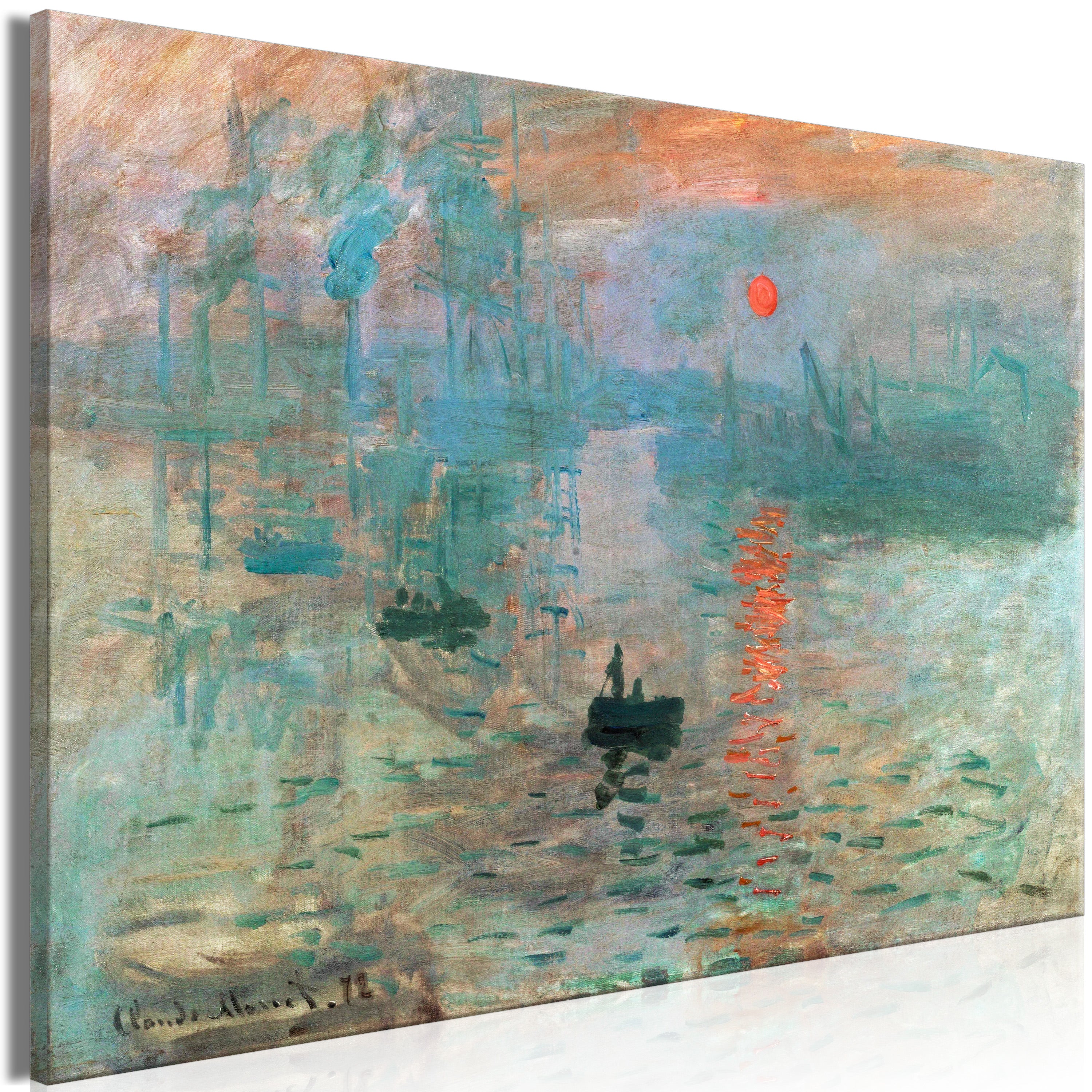 Canvas Print Impression Sunrise Reproduction