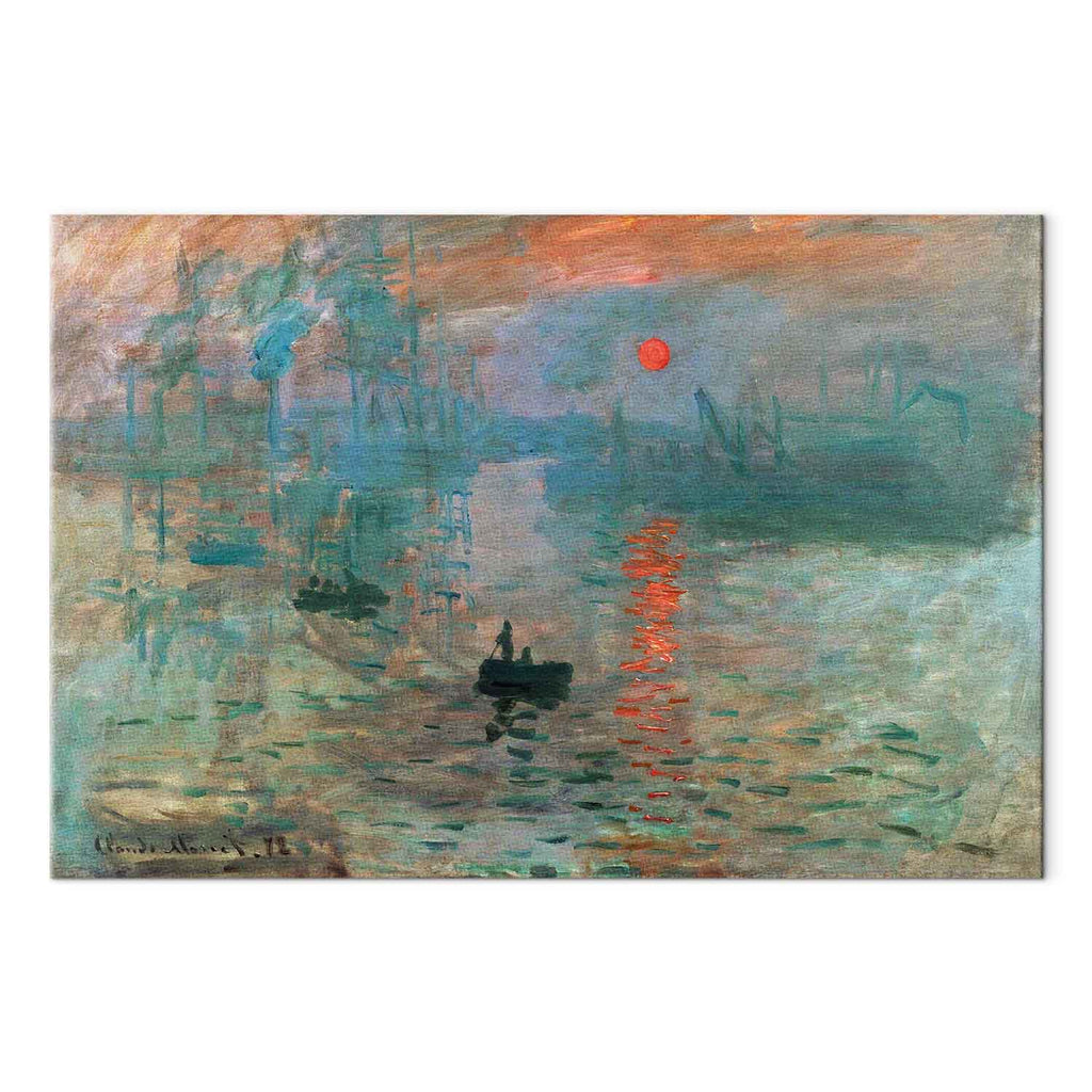 Impression, Sunrise Claude Monet Classic Canvas Print