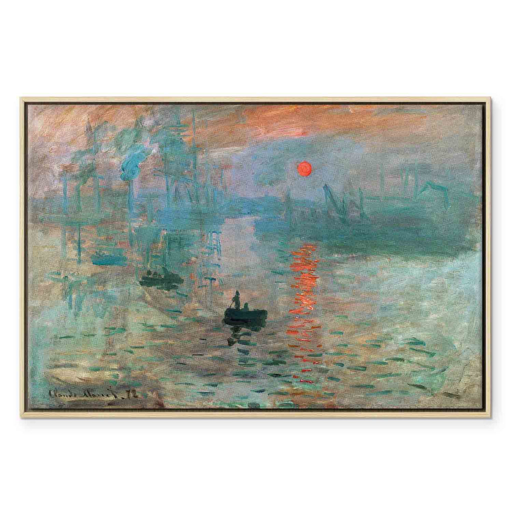 Impression, Sunrise Claude Monet Classic Canvas Print