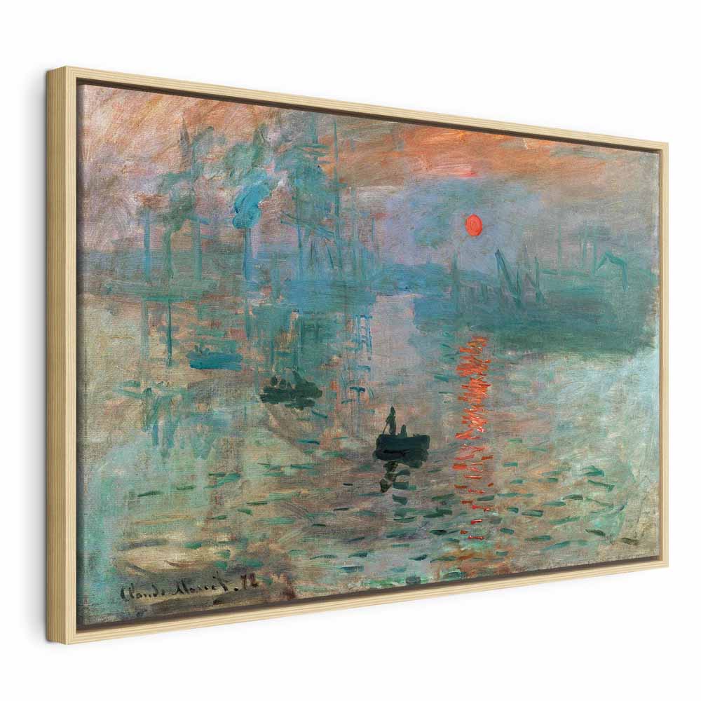 Canvas Print Impression Sunrise Reproduction