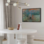 Canvas Print Impression Sunrise Reproduction