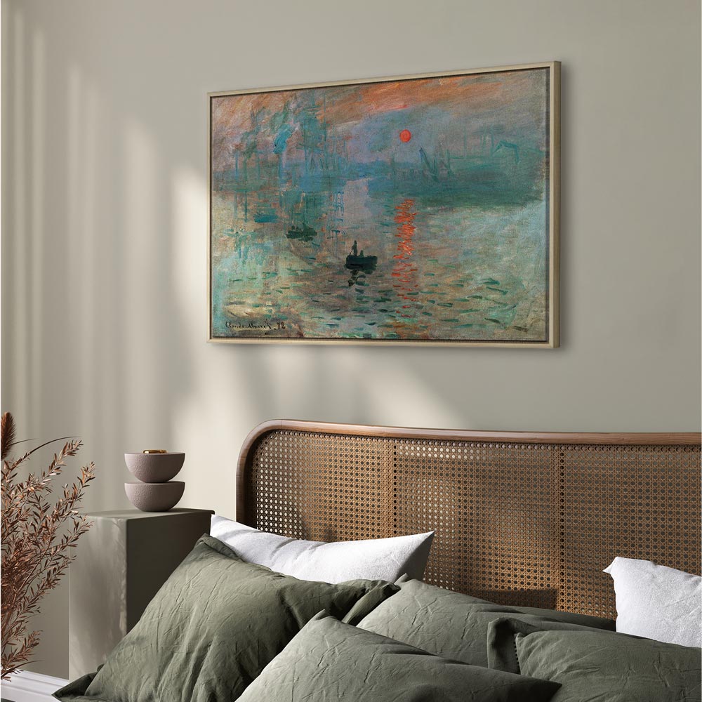 Canvas Print Impression Sunrise Reproduction