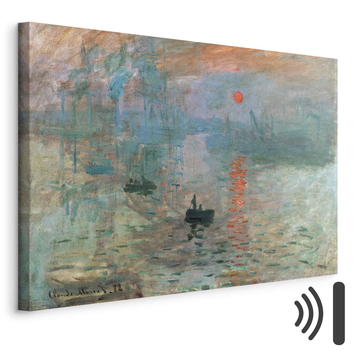 Impression, Sunrise Claude Monet Classic Canvas Print