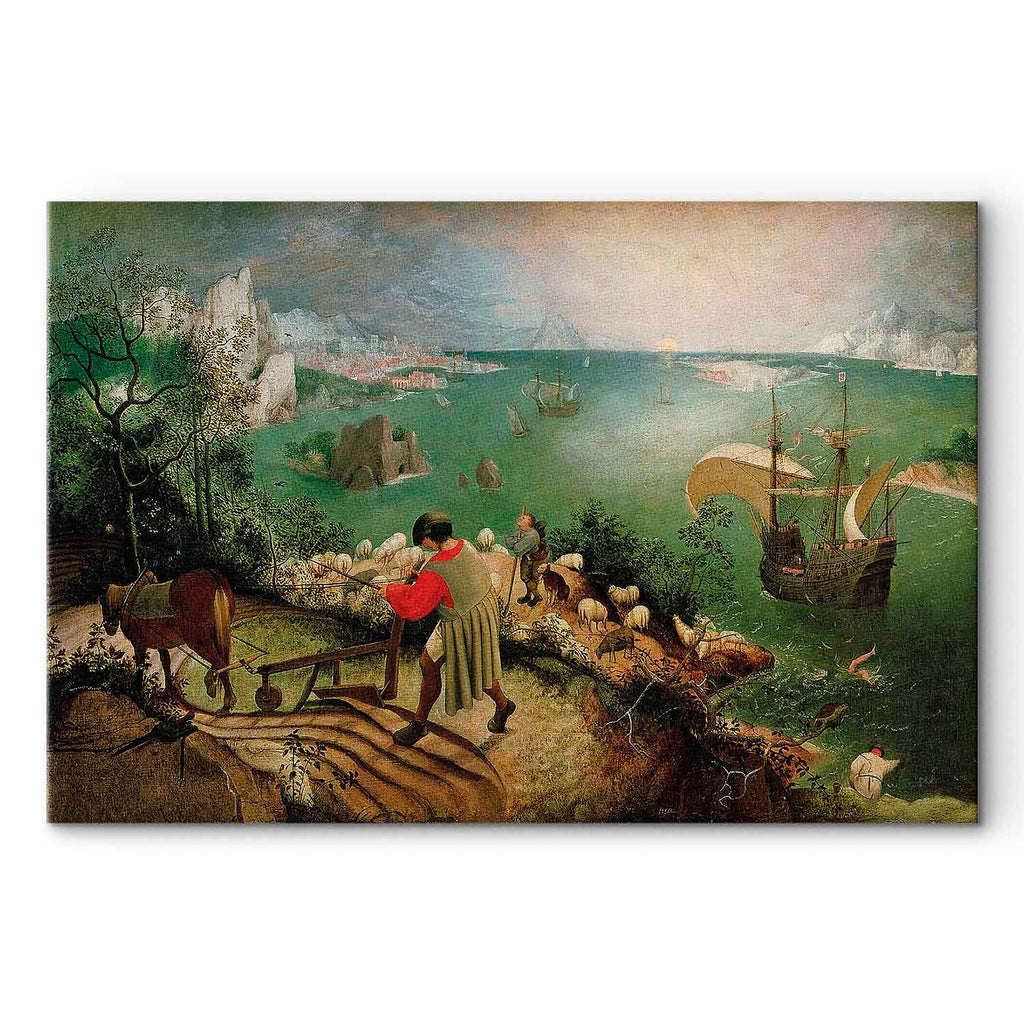 Icarus Mythology Landscape Classic Canvas Print