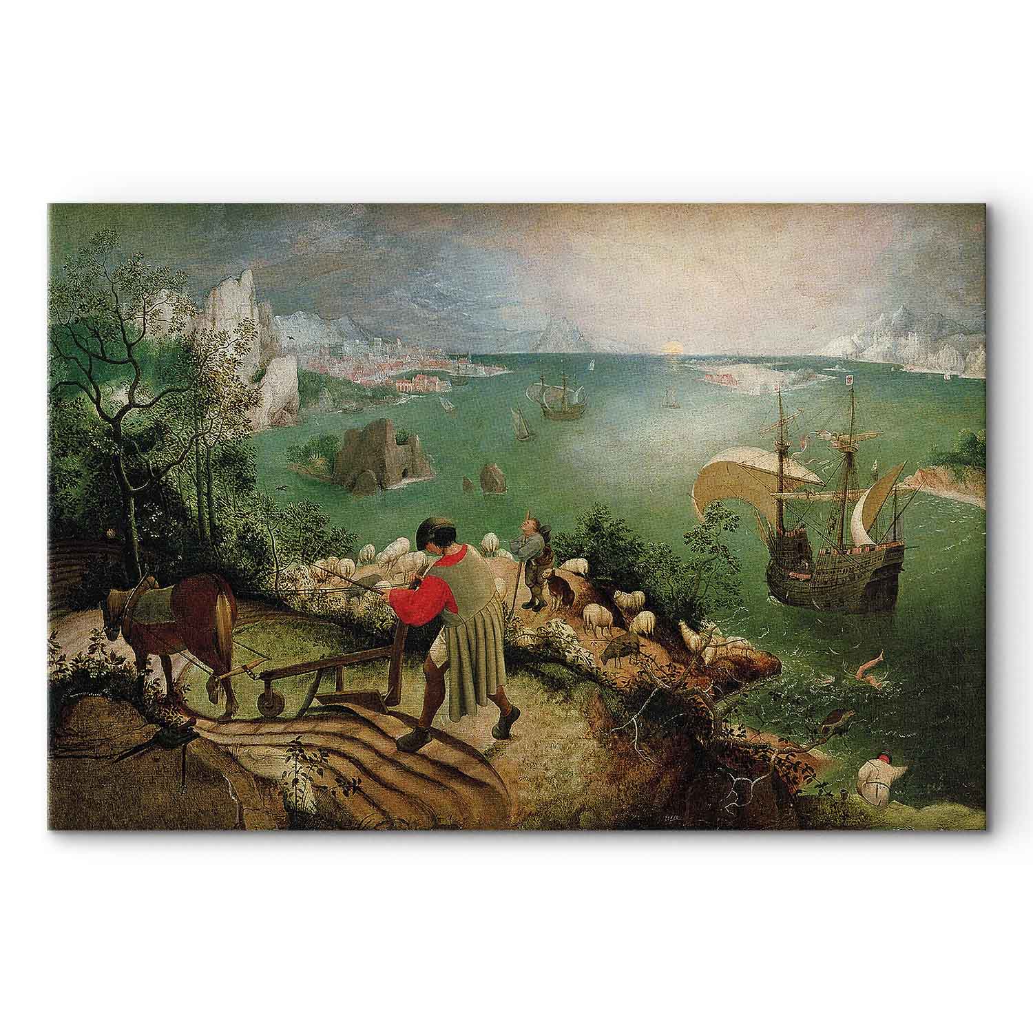 Icarus Mythology Landscape Classic Canvas Print