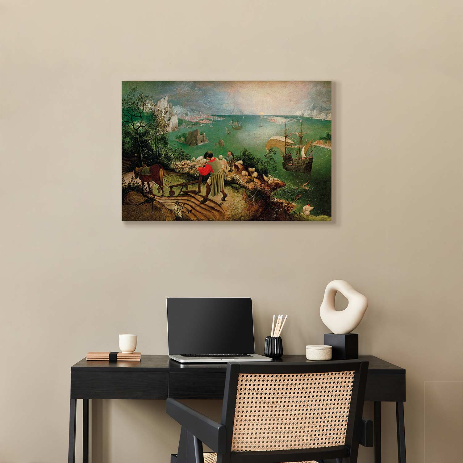 Icarus Mythology Landscape Classic Canvas Print