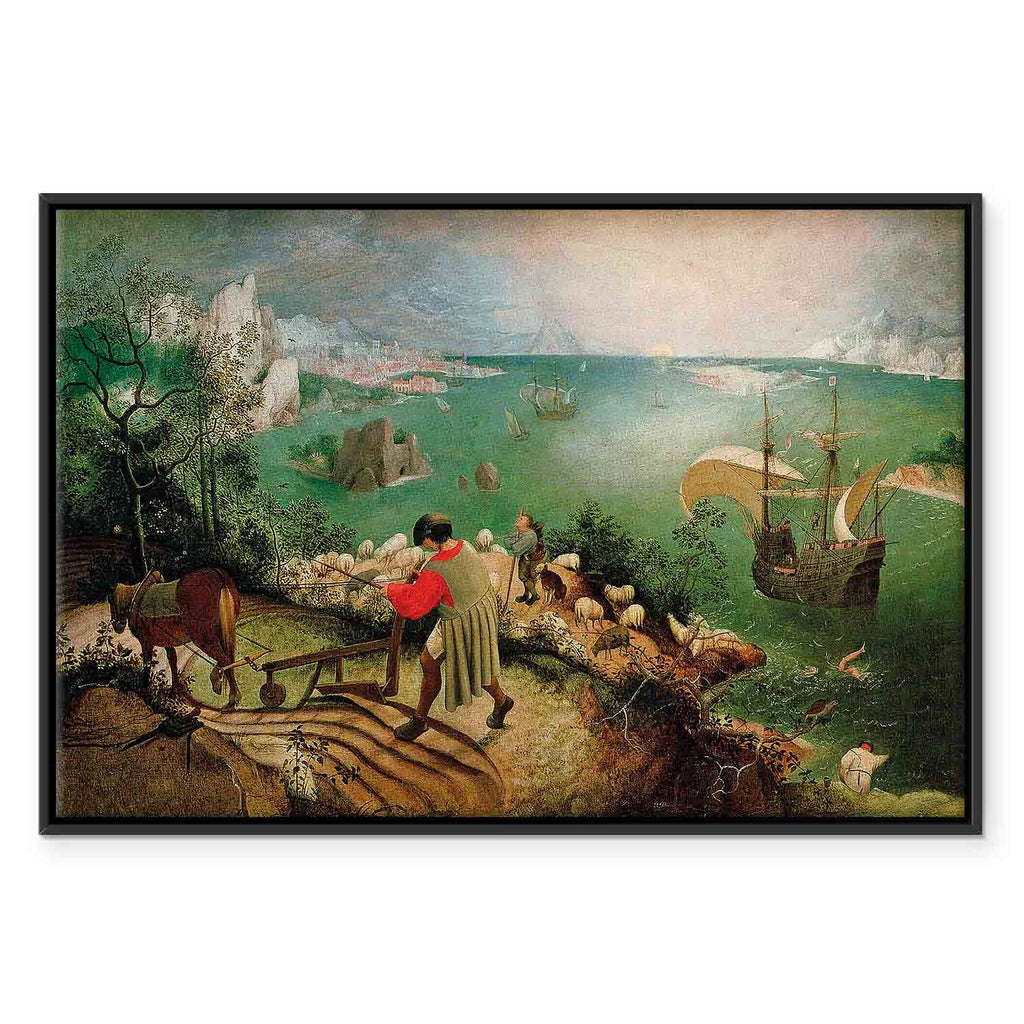 Icarus Mythology Landscape Classic Canvas Print