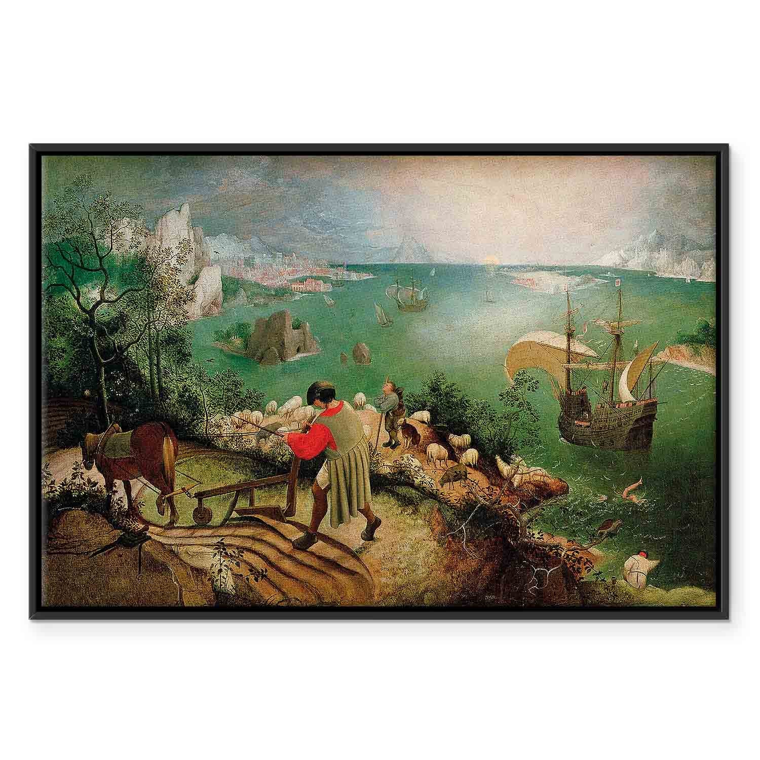 Icarus Mythology Landscape Classic Canvas Print