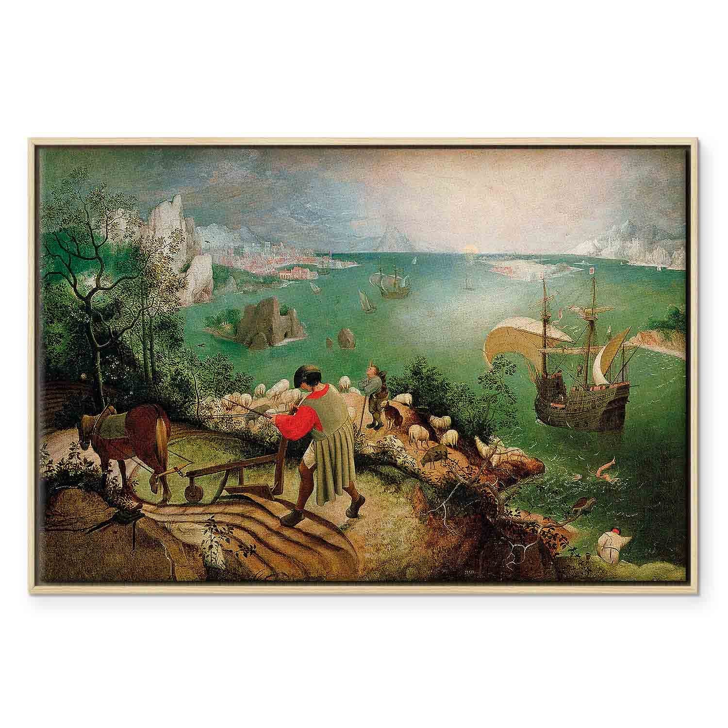 Icarus Mythology Landscape Classic Canvas Print