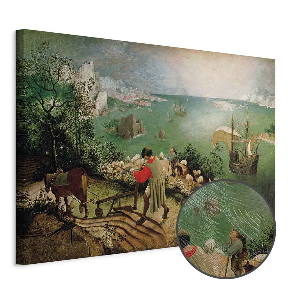 Icarus Mythology Landscape Classic Canvas Print