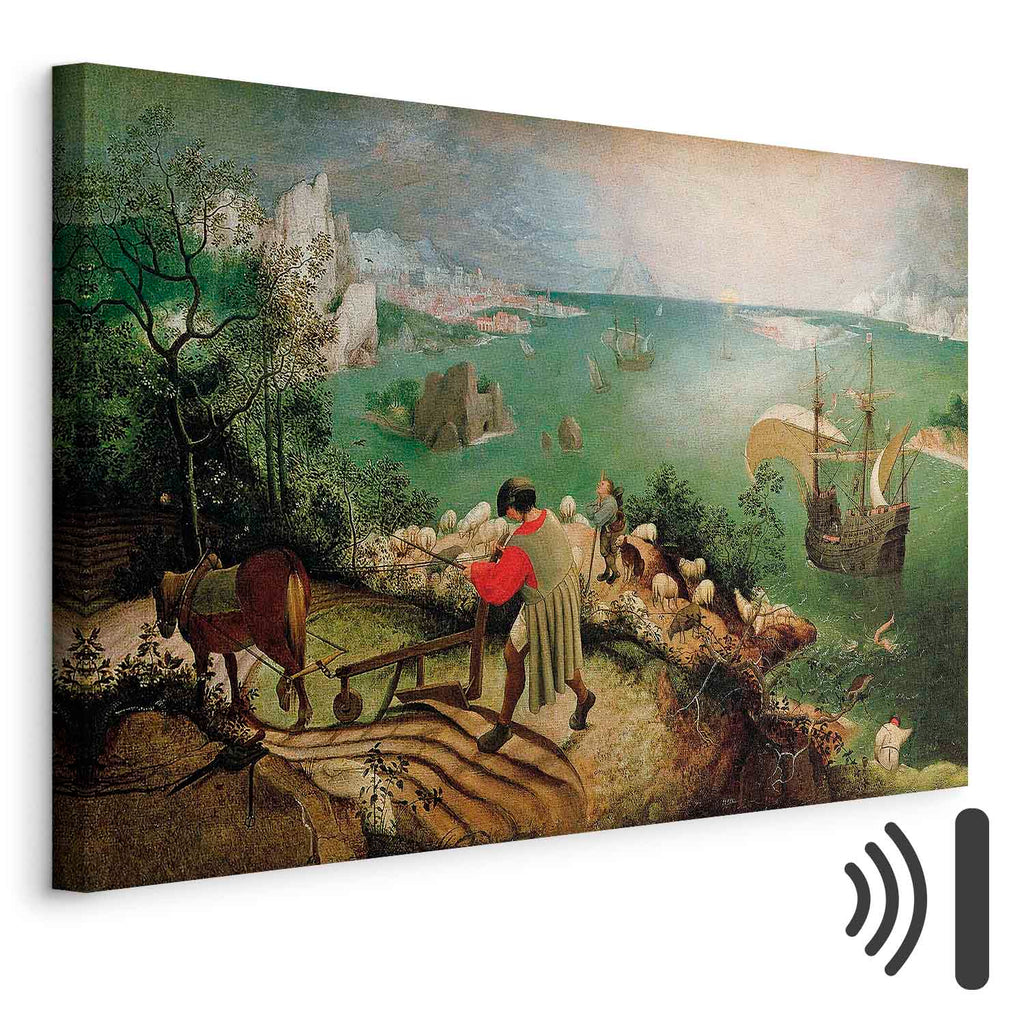 Icarus Mythology Landscape Classic Canvas Print