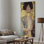 Judith and Holofernes Gold Portrait DIY Large Canvas Print