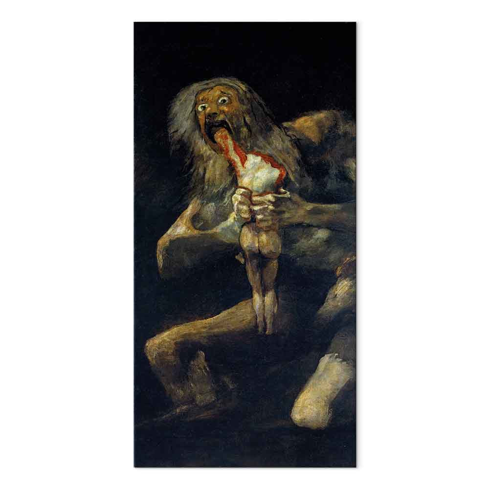 Saturn Devouring His Son Dark Classic Canvas Print