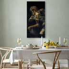 Saturn Devouring His Son Dark Classic Canvas Print