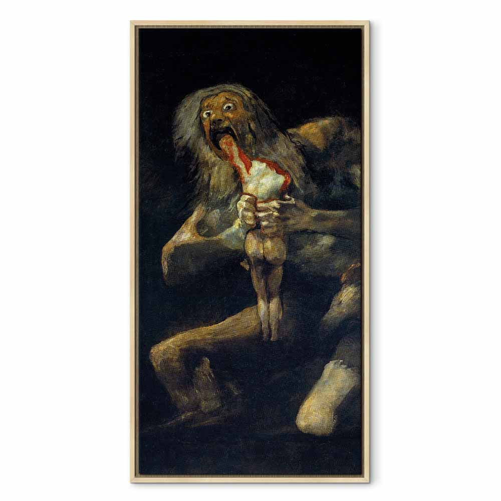 Saturn Devouring His Son Dark Classic Canvas Print