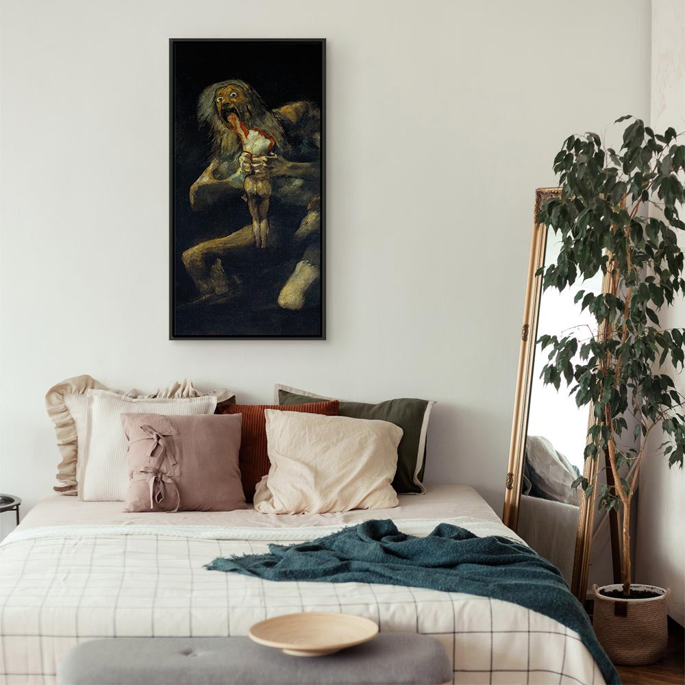 Saturn Devouring His Son Dark Classic Canvas Print