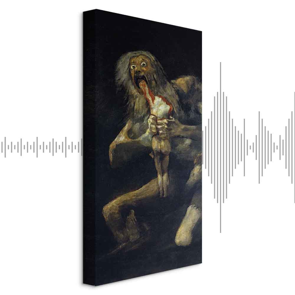 Saturn Devouring His Son Dark Classic Canvas Print