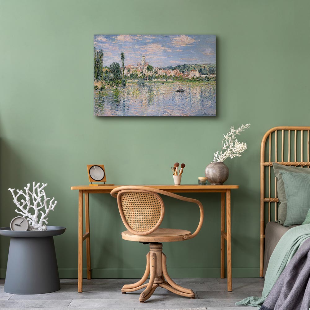 Monet Vétheuil Summer Landscape Canvas Print