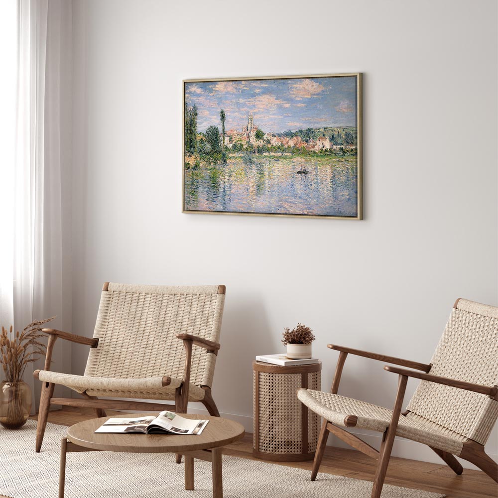 Monet Vétheuil Summer Landscape Canvas Print