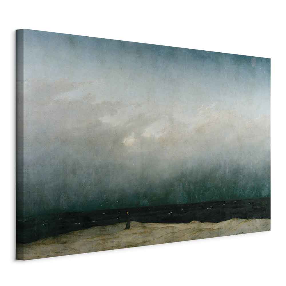 Monk by the Sea Romantic Landscape Canvas Print