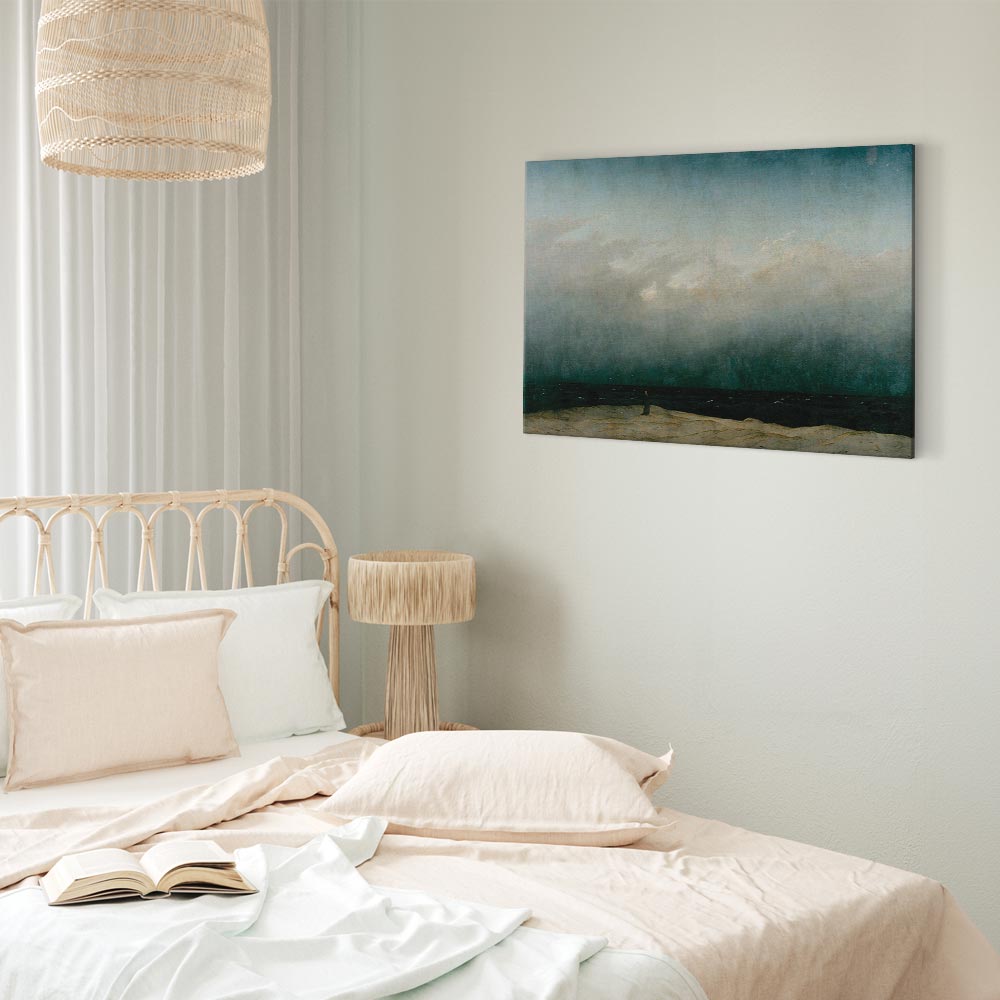 Monk by the Sea Romantic Landscape Canvas Print