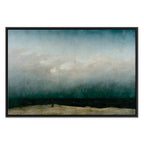 Monk by the Sea Romantic Landscape Canvas Print