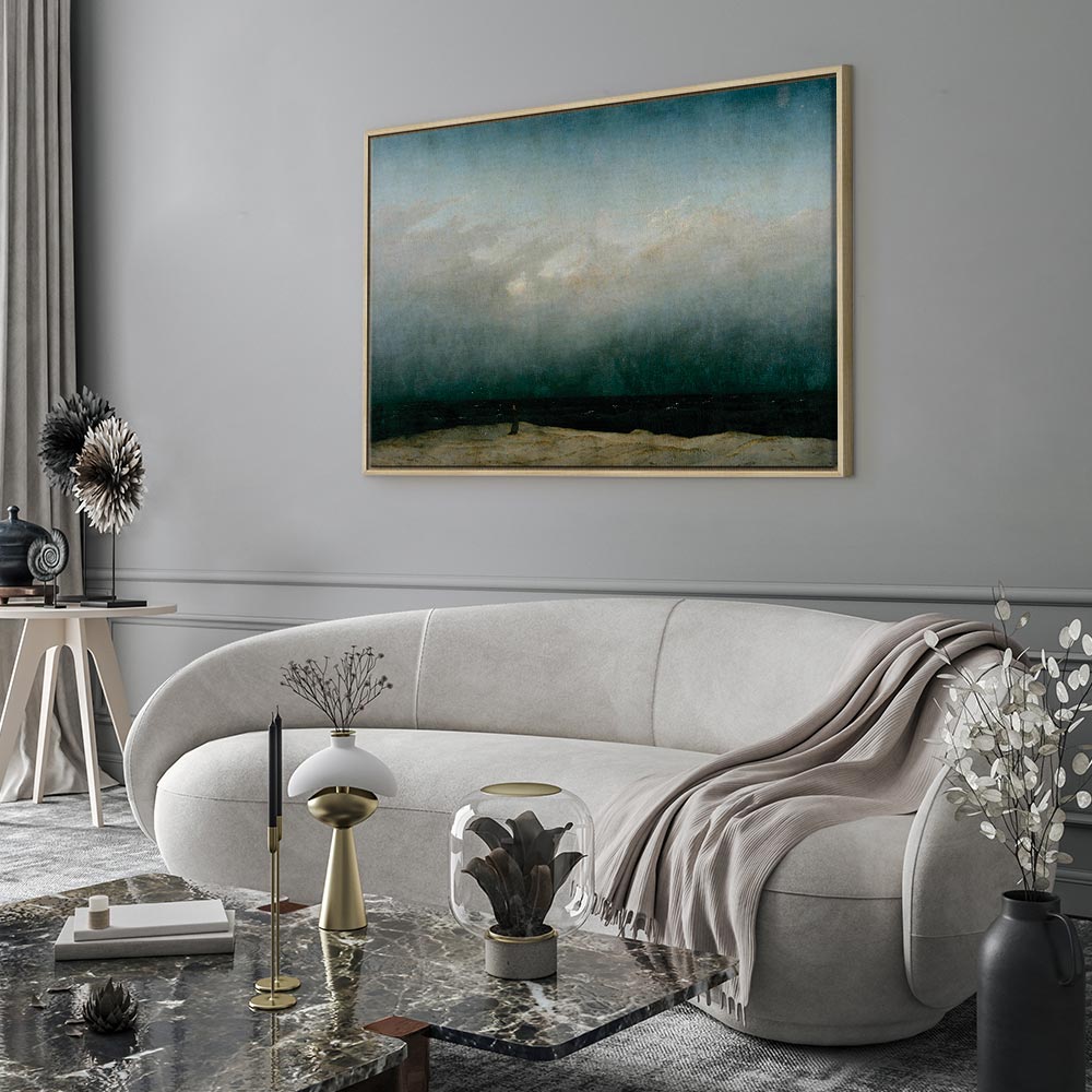 Leinwanddruck Der Mönch am Meer