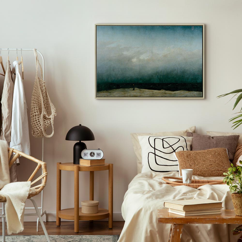 Leinwanddruck Der Mönch am Meer