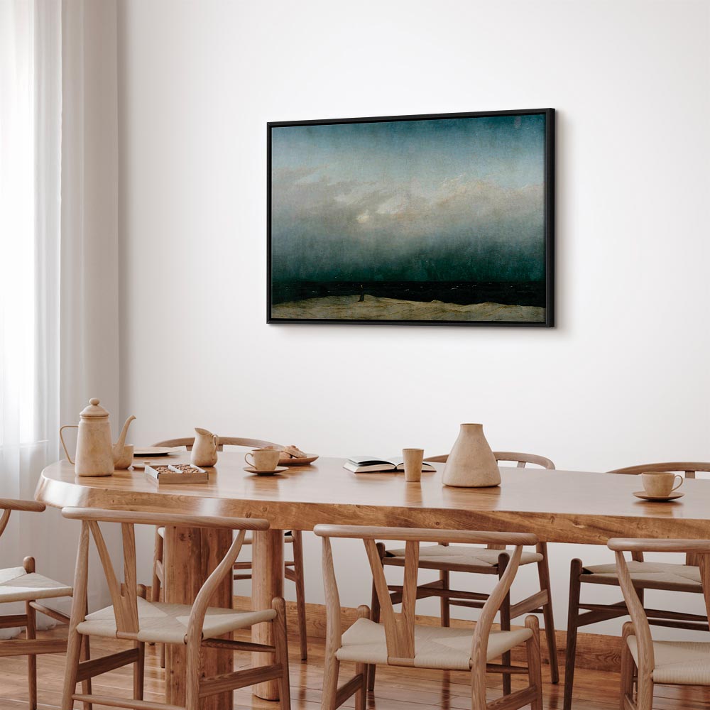 Leinwanddruck Der Mönch am Meer