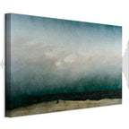 Monk by the Sea Romantic Landscape Canvas Print