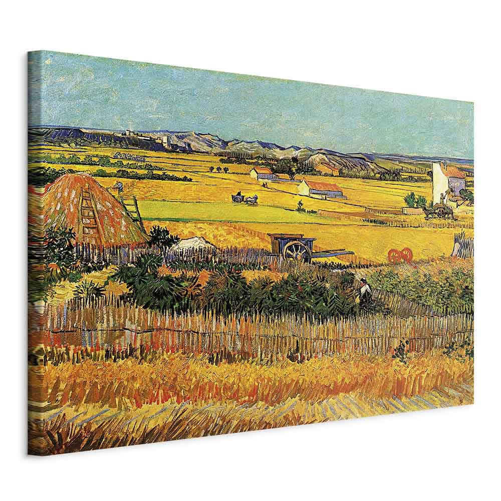 Van Gogh The Harvest Landscape Canvas Print