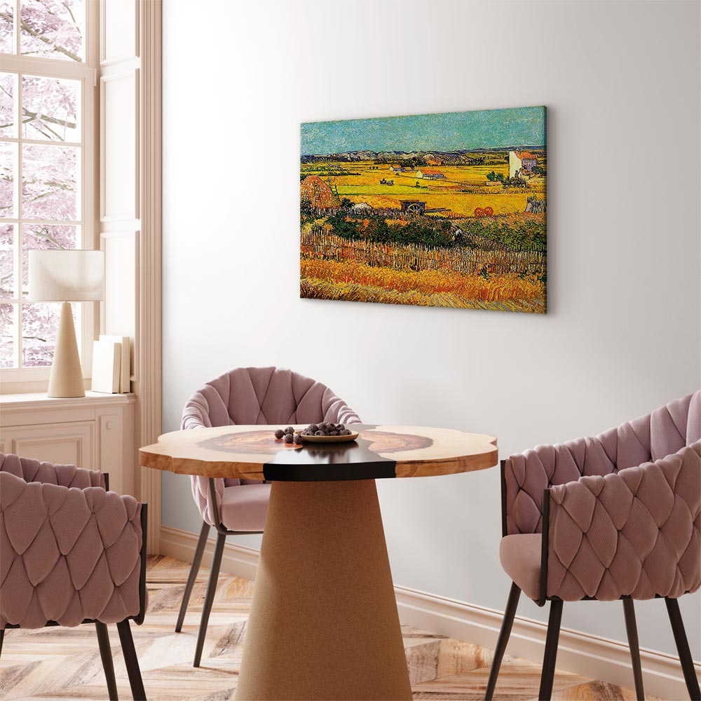 Van Gogh The Harvest Landscape Canvas Print