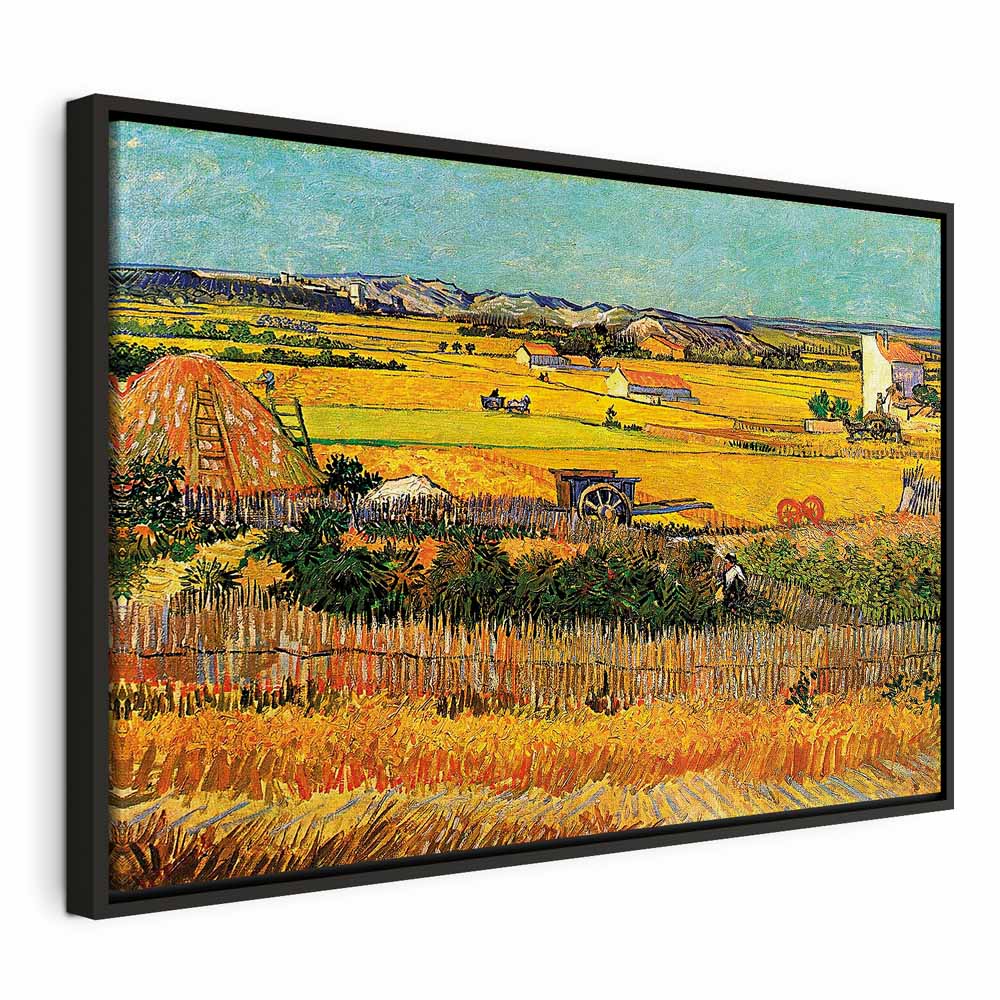 Van Gogh The Harvest Landscape Canvas Print