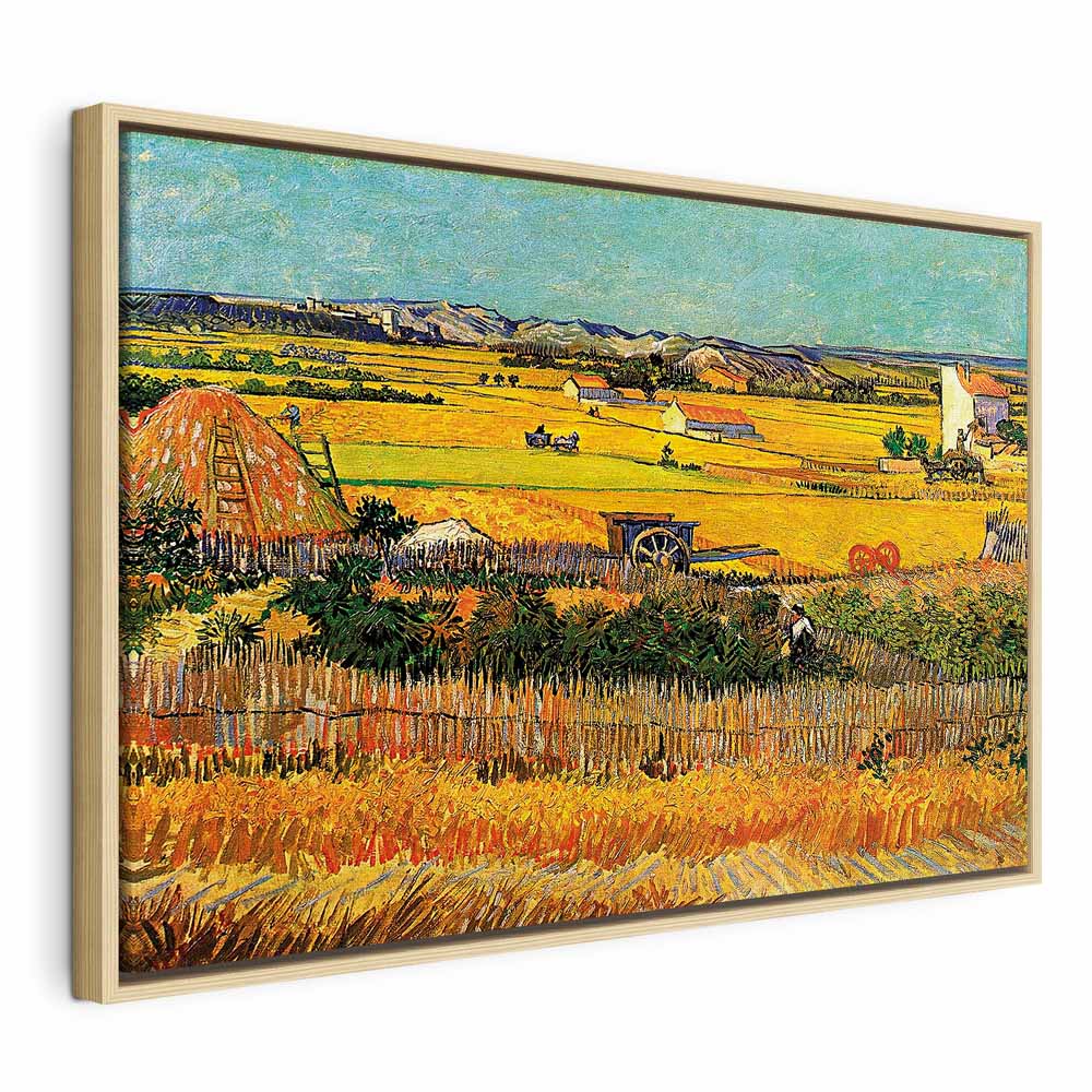 Van Gogh The Harvest Landscape Canvas Print