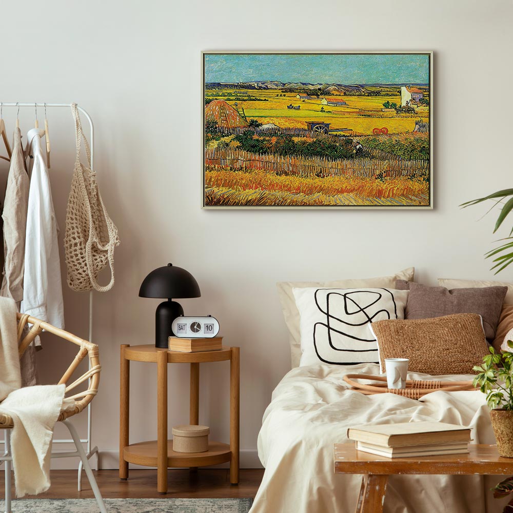 Van Gogh The Harvest Landscape Canvas Print