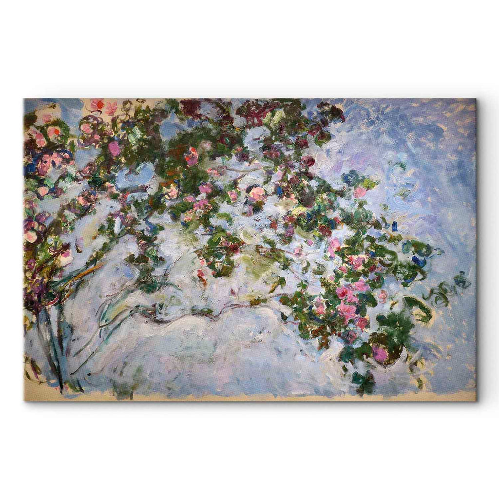 Monet Roses Floral Canvas Print