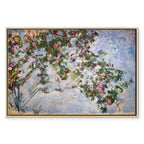 Monet Roses Floral Canvas Print