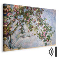 Monet Roses Floral Canvas Print