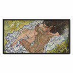 Egon Schiele The Embrace Romantic Canvas Print