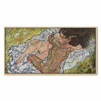 Egon Schiele The Embrace Romantic Canvas Print