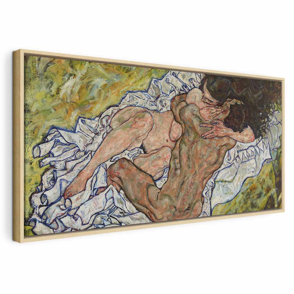 Egon Schiele The Embrace Romantic Canvas Print