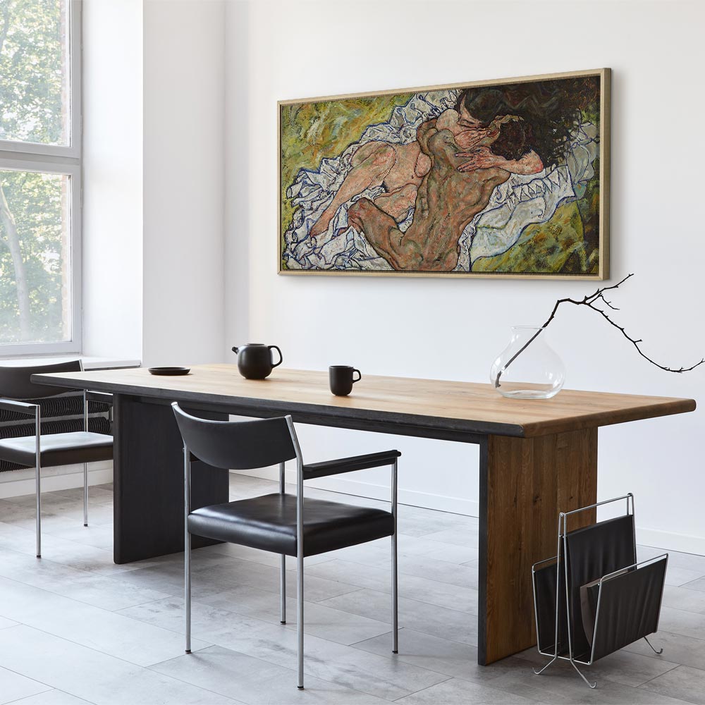 Egon Schiele The Embrace Romantic Canvas Print