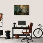 Pine Forest Bears Classic Canvas Print