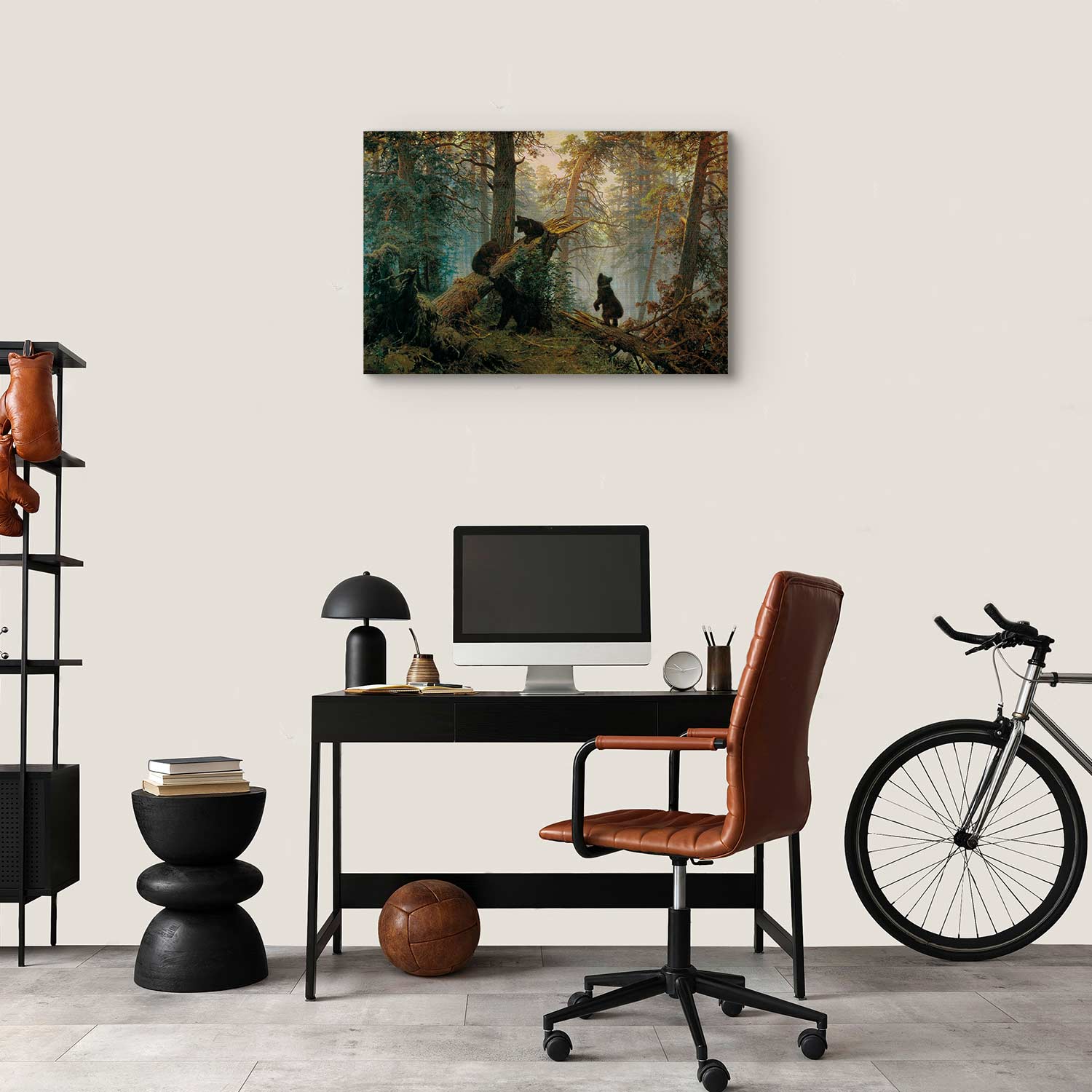 Pine Forest Bears Classic Canvas Print