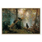 Pine Forest Bears Classic Canvas Print