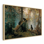 Canvas Print Morning in a Pine Forest