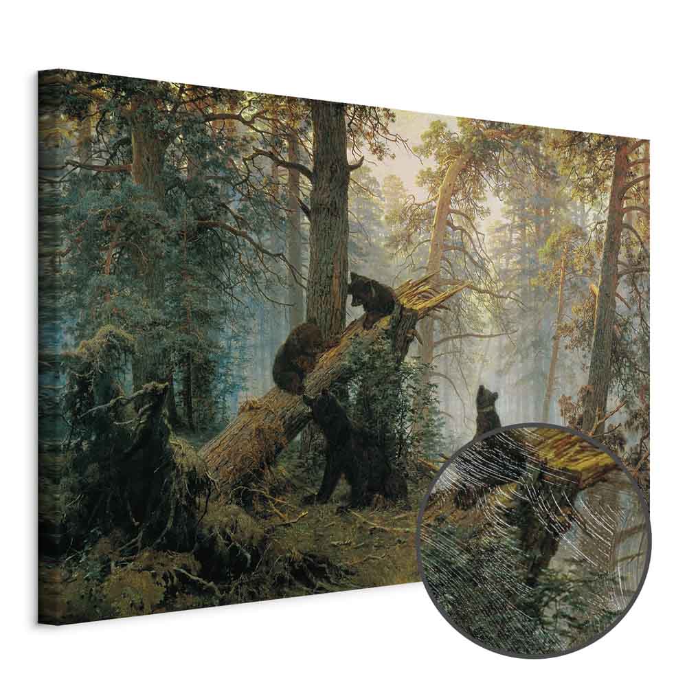 Pine Forest Bears Classic Canvas Print