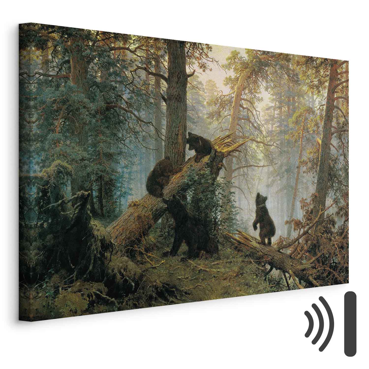 Pine Forest Bears Classic Canvas Print