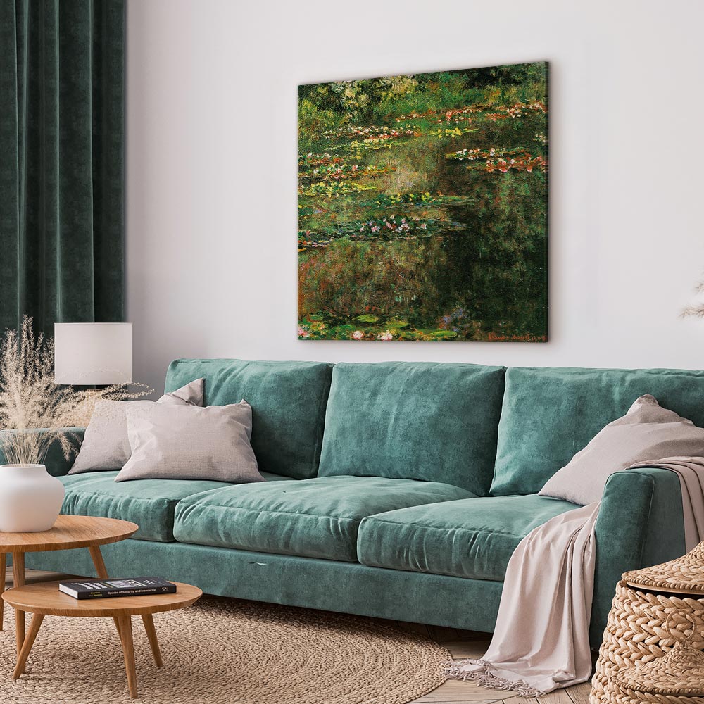 Canvas Print - Pond With Water Lilies