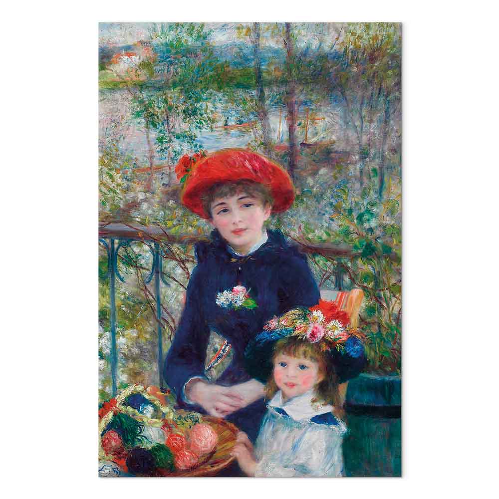 Two Sisters On the Terrace Classic Canvas Print